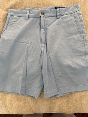Vineyard Vines Men's Light Blue Flat Front Breaker Shorts